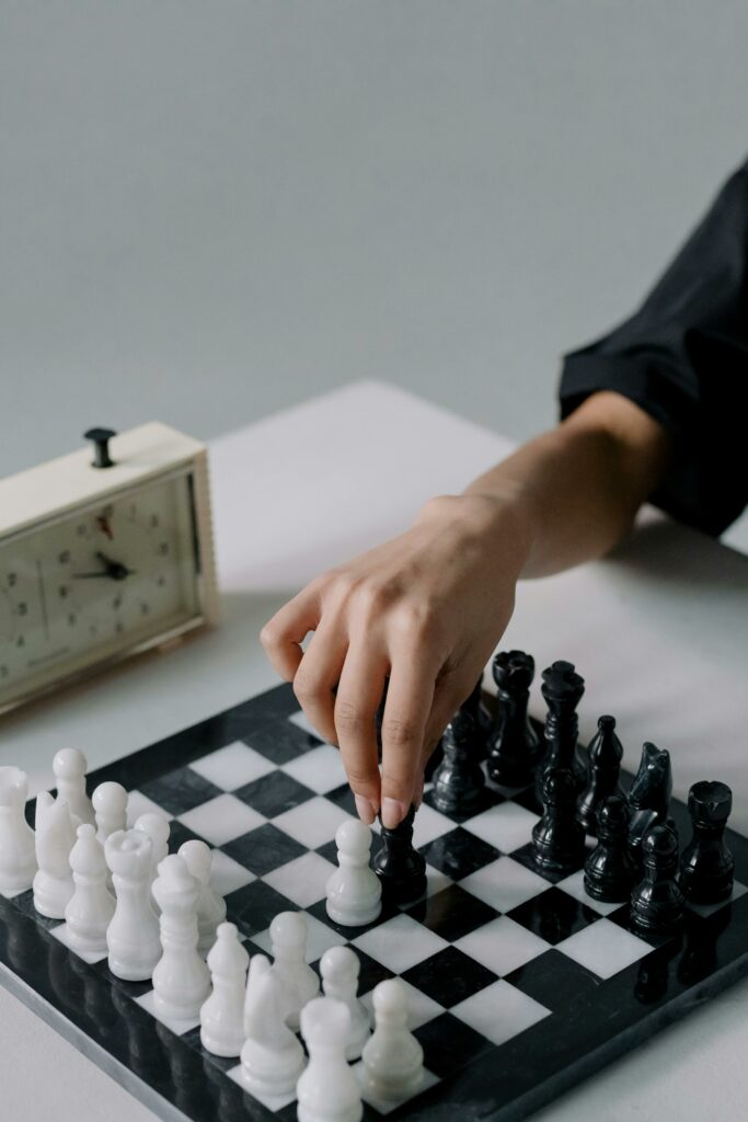 a chess game